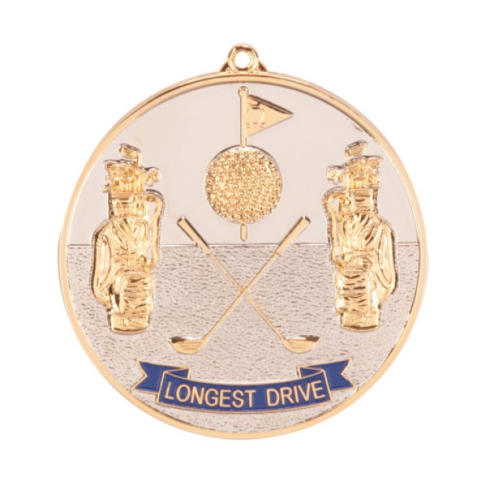 PRESTIGE GOLF MEDAL - 70MM - LONGEST DRIVE